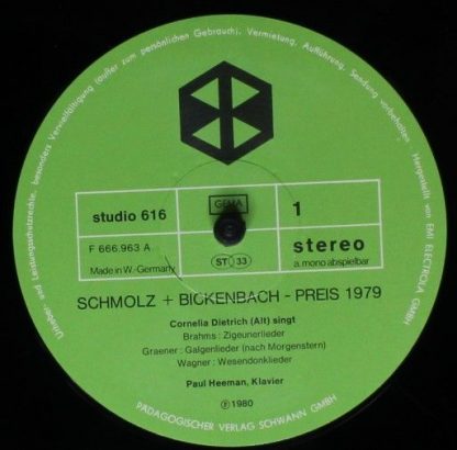 Schwann AMS Studio 616 - Schmolz + Bickenbach-Preis 1979 - Düsse - Image 3