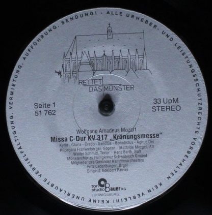 Erhaltet Das Münster 51 762 - Missa C-Dur Kv 317 Krönungsmesse - - Image 3