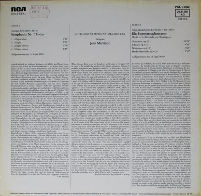 RCA PGL 1-9062 - Symphonie Nr.1 / Ein Sommernachtstraum (Ausschn - Image 2
