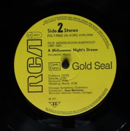 RCA PGL 1-9062 - Symphonie Nr.1 / Ein Sommernachtstraum (Ausschn - Image 4