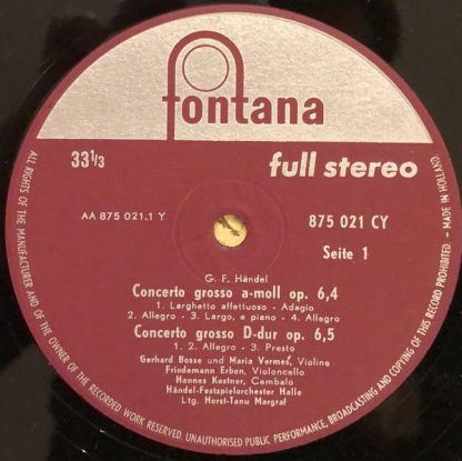Fontana 875 021 CY - Concerti Grossi Opus 6  Band II Nr. 4, 5 & - Image 3