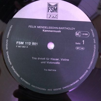 FSM FSM 112 001 - Kammermusik Von Felix Mendelssohn-Bartholdy - Image 3