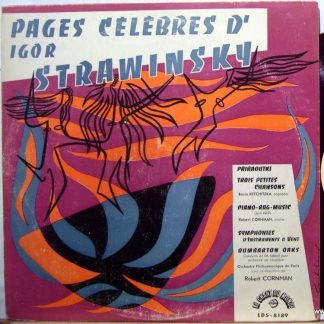 Le Chant Du Monde LD-S-8189 - Pages Célébres D'Igor Stravinsky