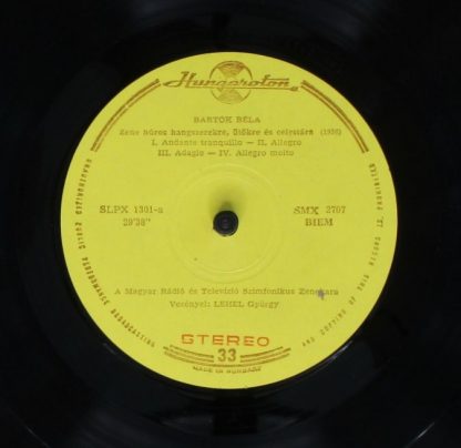 Hungaroton SLPX 1301 - Music For Strings, Percussion And Celesta - Image 8