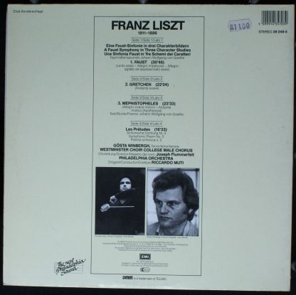 EMI Digital 26 248-5 - Eine Faust-Sinfonie / Les Préludes - Image 4