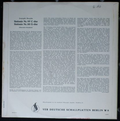 Eterna 8 20 047 - Sinfonie Nr. 97 C-dur / Sinfonie Nr. 88 G-dur - Image 2