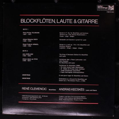 Deller Recordings FSM 53 302 - Blockflöten, Laute & Gitarre - Image 4