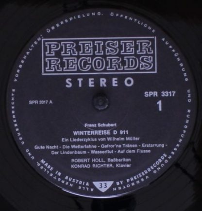 Preiser Records SPR 3317 / 18 - Winterreise / Heine-Lieder Aus,, - Image 4