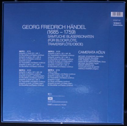 Deutsche Harmonia Mundi 1C 157 16 9545 3 - Sämtliche Bläsersonat - Image 2