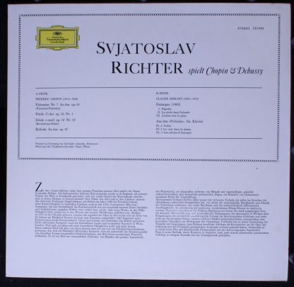 Deutsche Grammophon 135 044 - Svjatoslav Richter Spielt Chopin & - Image 2