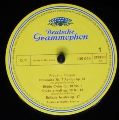 Deutsche Grammophon 135 044 - Svjatoslav Richter Spielt Chopin & - Image 3