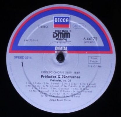 DECCA 421 363-1 (6.44172 AZ) - 24 Préludes Op.28 / 4 Nocturnes - Image 3