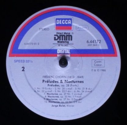 DECCA 421 363-1 (6.44172 AZ) - 24 Préludes Op.28 / 4 Nocturnes - Image 4