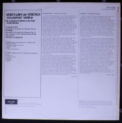 Argo ZRG 848 - Serenades For Strings - Image 2