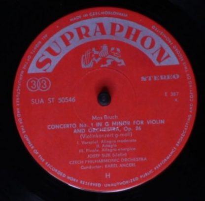 Supraphon SUA ST 50546 - Concerto In G Minor / Concerto In E Min - Image 3