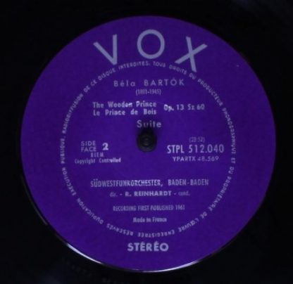 VOX (6) STPL 512.040 - The Miraculous Mandarin / The Wooden Prin - Image 4