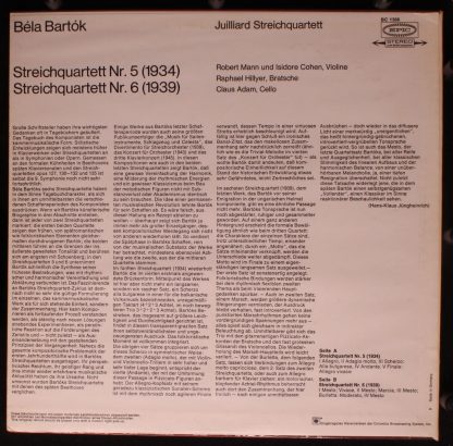 Epic BC 1366 - Streichquartette Nr. 5 und 6 - Image 2