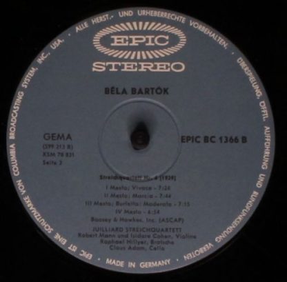 Epic BC 1366 - Streichquartette Nr. 5 und 6 - Image 4