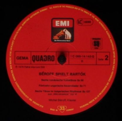 EMI 1C 065-14 143 Q - Béroff Spielt Bartók - Image 4