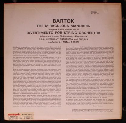 Philips SAL.3569 - The Miraculous Mandarin (complete), Divertime - Image 2