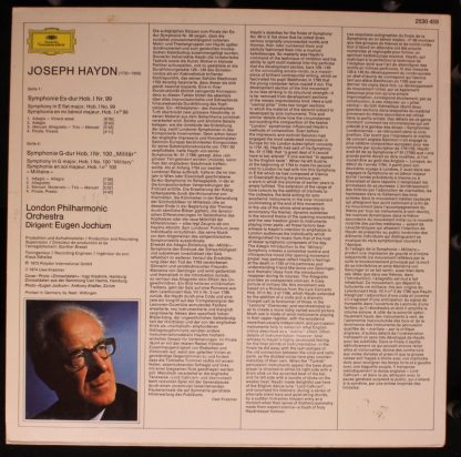 Deutsche Grammophon 2530 459 - Symphonien Nr.99 • Nr.100 „Militä - Image 2