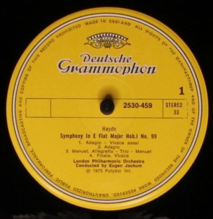 Deutsche Grammophon 2530 459 - Symphonien Nr.99 • Nr.100 „Militä - Image 3
