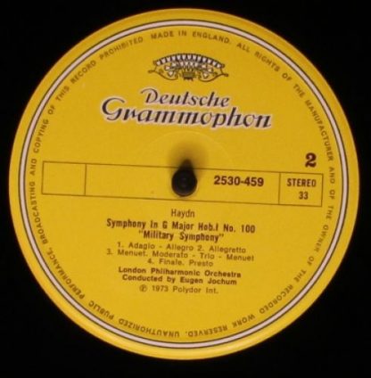 Deutsche Grammophon 2530 459 - Symphonien Nr.99 • Nr.100 „Militä - Image 4