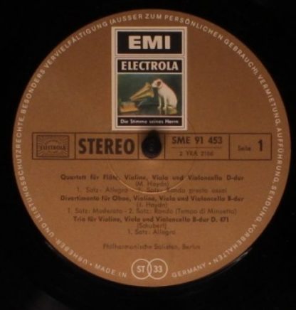 EMI Electrola GmbH SME 91453 - Quartett D-dur, Divertimento B-du - Image 3