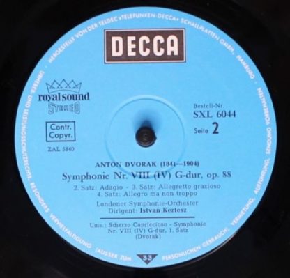 DECCA SXL 6044 - Symphonie Nr.VIII (IV) G-Dur Scherzo Capriccios - Image 4