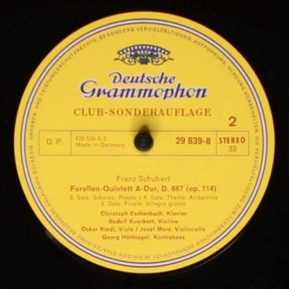 Deutsche Grammophon 29 839-8 - Forellen-Quintett • Waldszenen - Image 4