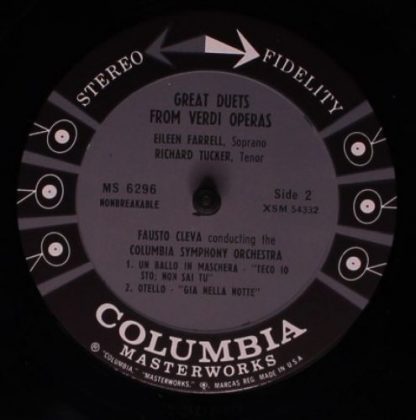 Columbia MS 6296 - Great Duets From Verdi Operas - Image 4