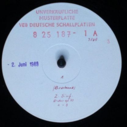 Eterna 8 25 187 - Sinfonie Nr. 2 / Haydn-Variationen