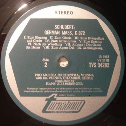 Turnabout TV 34282S - Mass In B-Flat Major / Deutsche Messe - Image 4