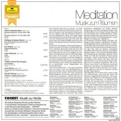 Deutsche Grammophon 2535 621 - Meditation - Musik Zum Träumen - Image 2