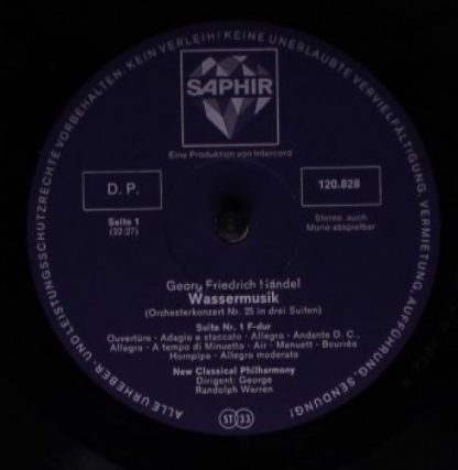 Saphir INT 120.828 - Wassermusik (Gesamtausgabe) - Image 3