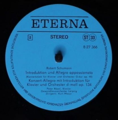 Eterna 8 27 366 - Klavierkonzert A-moll Op. 54, Introduktion Und - Image 4