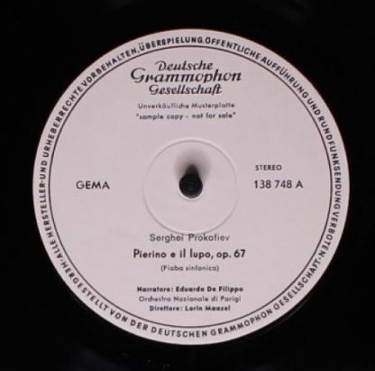 Deutsche Grammophon 138 748 - Pierino E Il Lupo  Guida Del Giov
