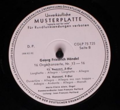 Christophorus CGLP 75 725 - 16 Orgelkonzerte Vierte Platte: Nr. - Image 3
