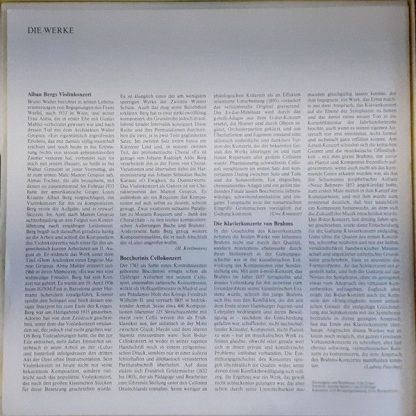 Deutsche Grammophon 29 571-7 - Das Konzert - Berg, Boccherini, B - Image 5