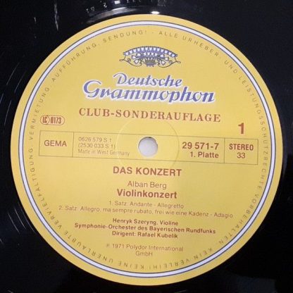 Deutsche Grammophon 29 571-7 - Das Konzert - Berg, Boccherini, B - Image 6