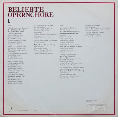Eterna 8 25 195 - Beliebte Opernchöre I. Folge - Image 2