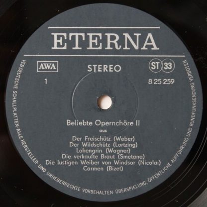 Eterna 8 25 259 - Beliebte Opernchöre II. Folge - Image 3