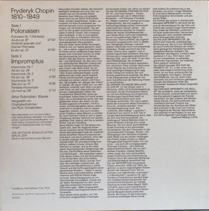 Eterna 8 26 818 - Polonaise Op. 61, 22 / Impromptus Op. 29, 36, - Image 2