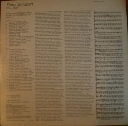 Eterna 8 26 532 - Lieder Nach Klopstock, Pope, Pyrker, Uz, Koseg - Image 2