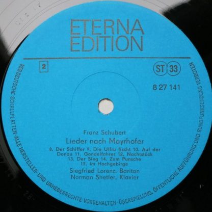Eterna 8 27 141 - Lieder Nach Mayrhofer - Image 4