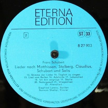 ETERNA Edition 8 27 903 - Lieder Nach Matthisson, Stolberg, Clau - Image 4