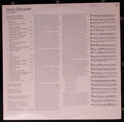 Eterna 8 27 106 - Lieder Nach Dichtern Des Freundeskreises - Image 2