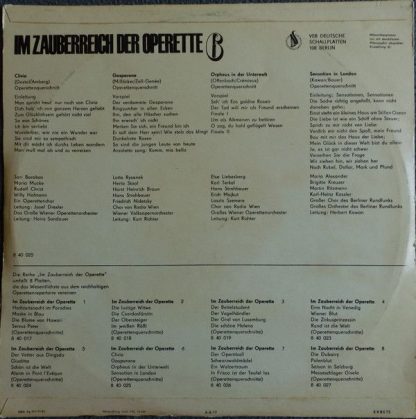 Amiga 8 40 025 - Im Zauberreich Der Operette 6 - Image 3