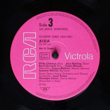 RCA Victrola VIC 6119-1-3 - Giuseppe Verdi/ Orchestra Del Teatro - Image 6