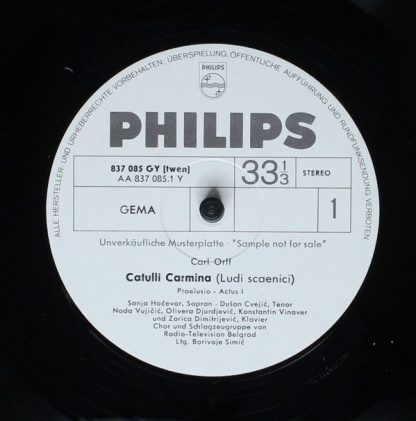 Philips 837 085 GY - Catulli Carmina - Image 3